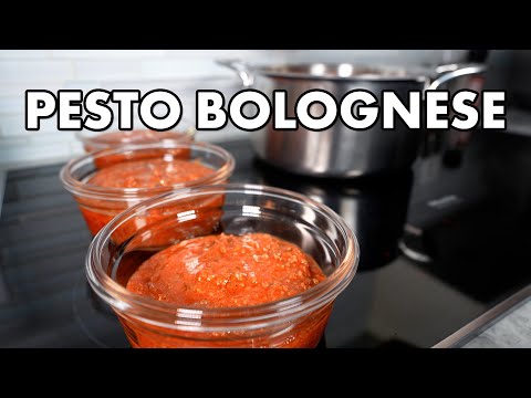 Pesto Bolognese Pasta Sauce Recipe - Industrial Quantity!