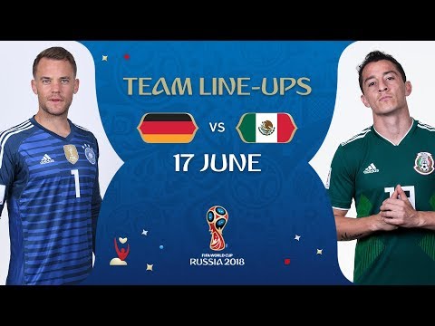 LINEUPS – GERMANY v MEXICO - MATCH 11 @ 2018 FIFA World Cup™