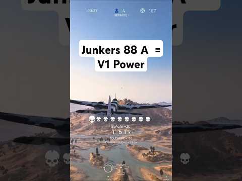 Bomber doing V1's job - (Junkers 88 A 16 kills Battlefield V)