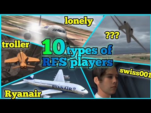 10 Types of Players in RFS (funny😂) - RFS Real flight simulator