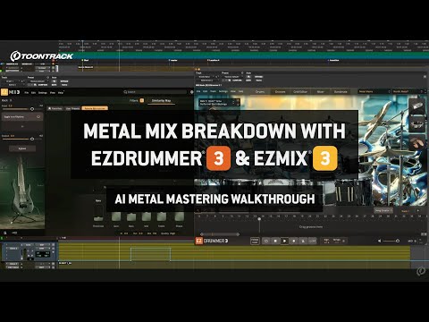 Metal Mix Breakdown with EZdrummer 3 & EZmix 3 | AI Metal Mastering Walkthrough