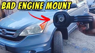 How To Diagnose & Replace A Worn Out Lower Engine Mount (Torque Strut) On A 07-11 Honda CRV!
