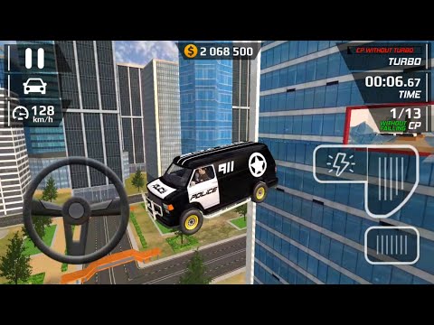 Smash Car Hit Car Driving Simulator - Police Van 911 Car Driving City Stunts - Android Gameplay 3D