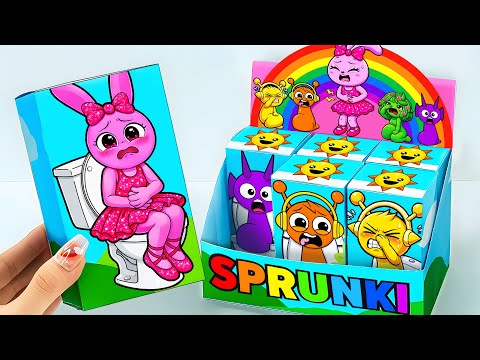 💖Paper DIY💖 PINKI x OREN in the Toilet Zone 🚽 Unboxing Incredibox SPRUNKI FUNNY BOX | ASMR