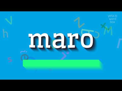 How to say "maro"! (High Quality Voices)