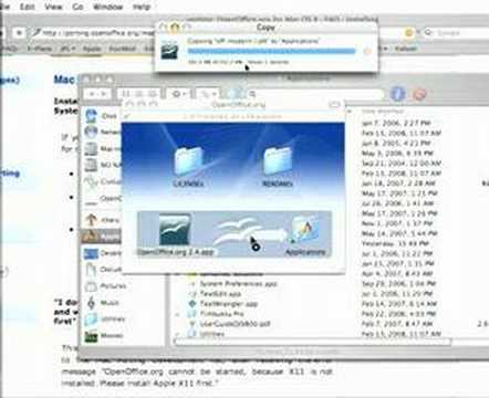 comment installer openoffice sur mac