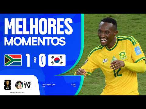Melhores momentos de África do Sul x Coréia do Sul