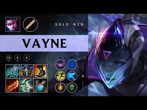 Vayne Mid vs Galio - EUW Master Patch 25.23