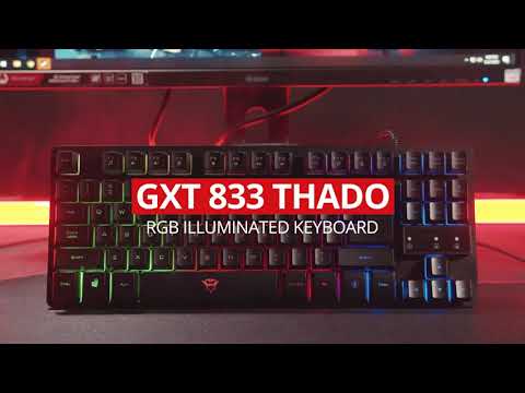 TRUST GXT 833 Thado membraninė klaviatūra video