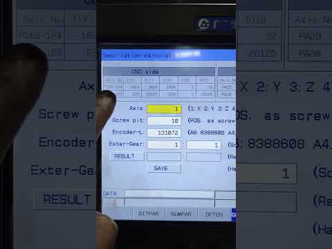 How to set ball screw pitch in the gsk control#cncmachine#gsk #wirecut