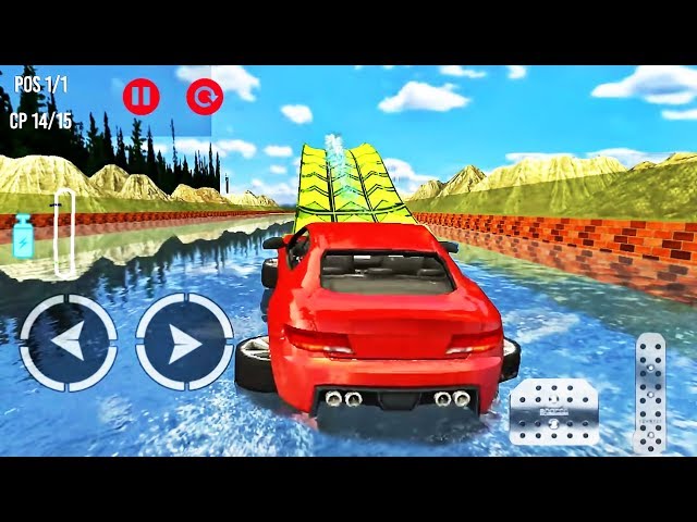Water Surfing Floating Car Racing 2019 - Android GamePlay