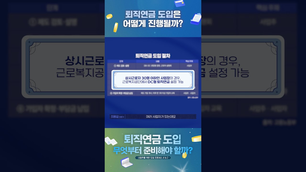 퇴직연금 도입, 어떤 절차로 진행될까?