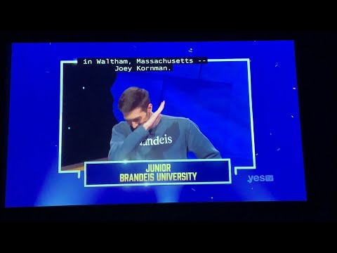 Jeopardy National College Championship 2022, intro & 1st Daily Double 😆 - Semifinal #4 (2/18/22)