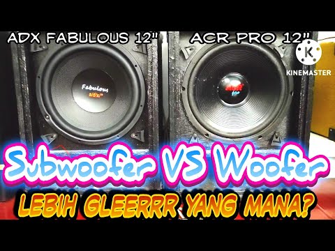 Subwoofer VS Woofer, which one is better? | ADX Fabulous 12" & ACR Pro 12"