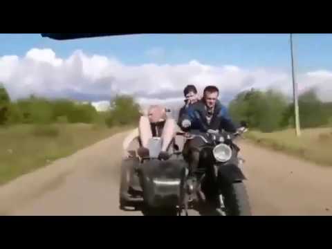 Drunk Russians - Funny Motorcycle Drive