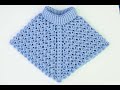 Crochet Turtleneck Poncho Very Easy All Sizes