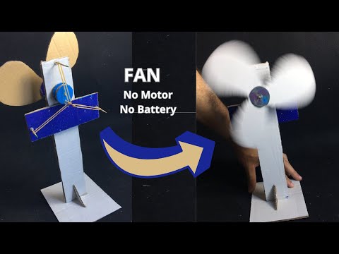 Summer Craft: Table Fan Out of Cardboard at Home - DIY Crafts #satisfying