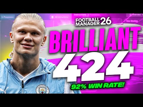 FM26 BRILLANTE Beta-4-2-4-Taktik: 92 % Gewinnrate, dreifacher Gewinn!