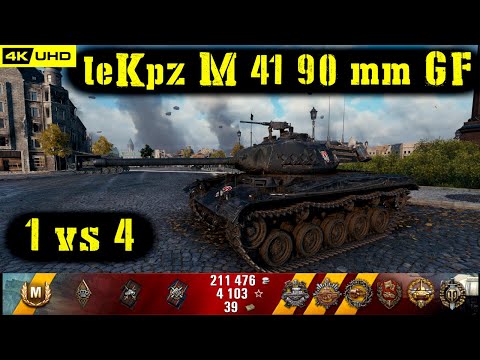 World of Tanks leKpz M 41 90 mm GF Replay - 7 Kills 6.9K DMG(Patch 1.5.0)