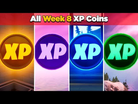 (All XP COINS LOCATIONS IN FORTNITE SEASON 5 Chapter 2 (WEEK 8