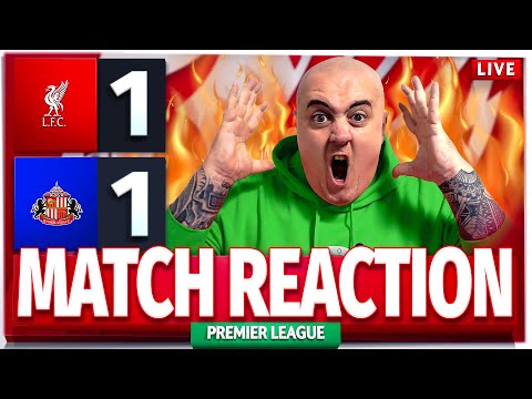 SACK SLOT TONIGHT! 🤬 LIVERPOOL 1-1 SUNDERLAND! Craig's LIVE Match Reaction