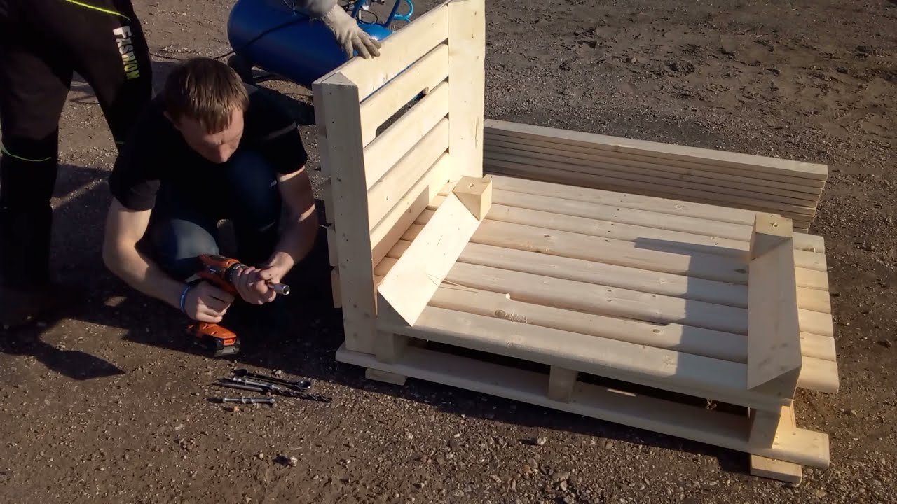 Контейнер яблочный 1200*1000*740. Сборка