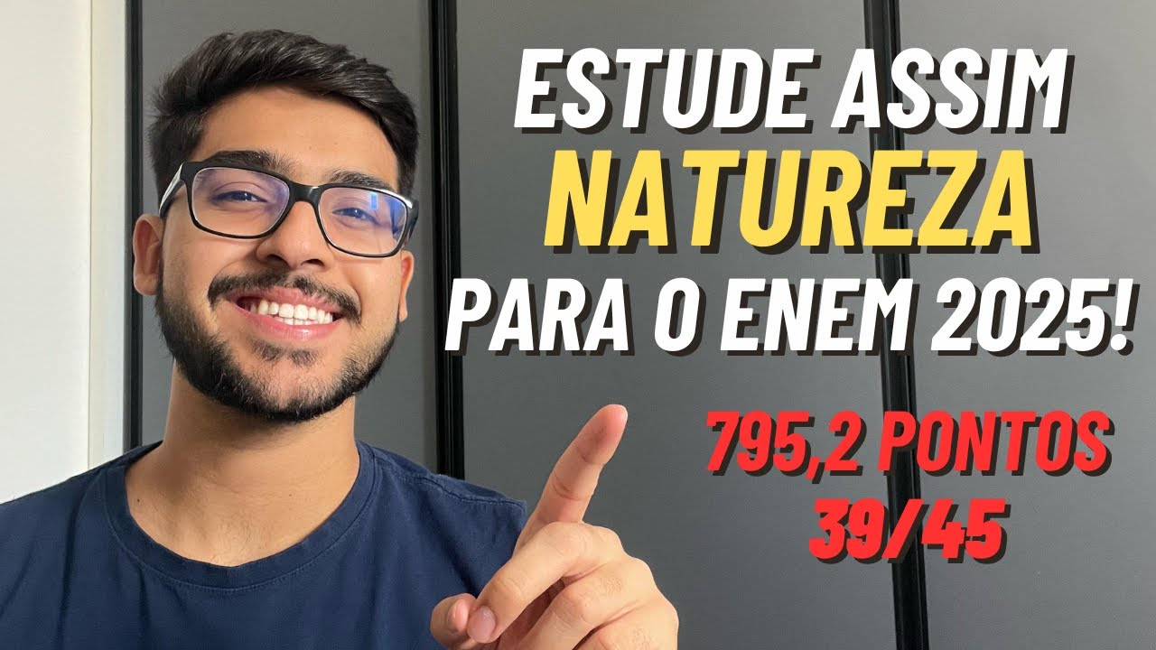 How did I get 795.2 in Nature on the Enem in 1 year of study?