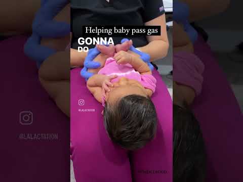 Help your baby pass gas #baby #babyfart