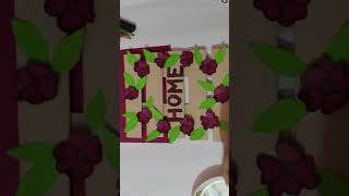 Making an easy home decor with just simple steps and only with cardboard.