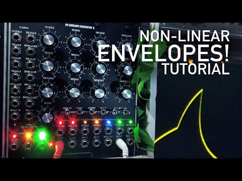Non-Linear Envelopes with the Marienberg VC Envelope Generator B (ADSR B) // 5U Modular Synth #TTNM