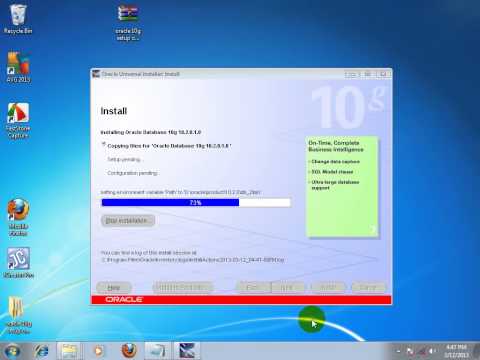 comment installer oracle 10 g