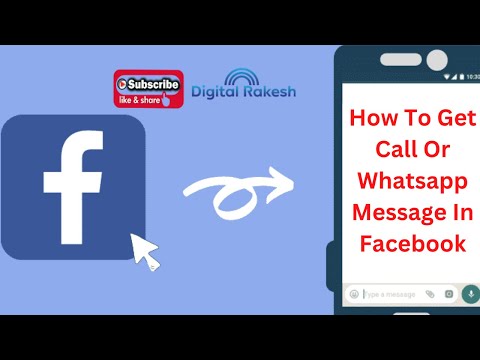 How to get call or whatsapp message in your business from facebook