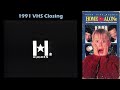 Home Alone 1991 VHS Closing