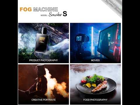 LENSGO Smoke S Fog Machine, 30W Portable Hand-held Smoke Machine with Remote Control Fogger