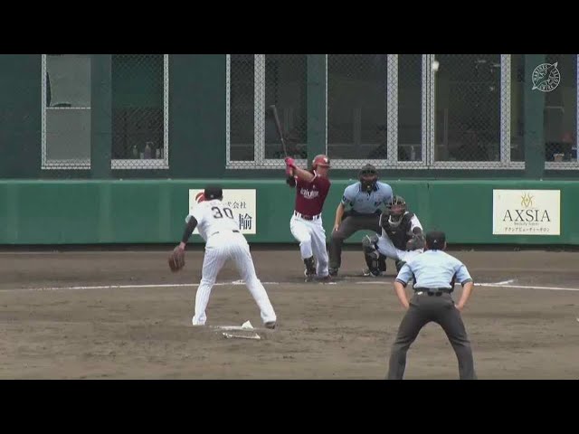 【ファーム】貴重な追加点!! イーグルス・西川遥輝 レフトへのタイムリーヒットを放つ!!  2023年6月8日 千葉ロッテマリーンズ 対 東北楽天ゴールデンイーグルス