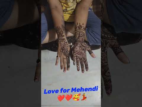 Love for Mehendi ❤️❤️| Anytime ready| #mehendi#loveformehendi#mehendidesigns#celebrations