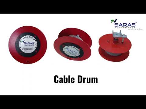 Mild steel cable reeling drum with angle sensor for crawler ...