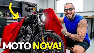 Transformei minha moto em um MONSTRO todo preto - Leo Stronda