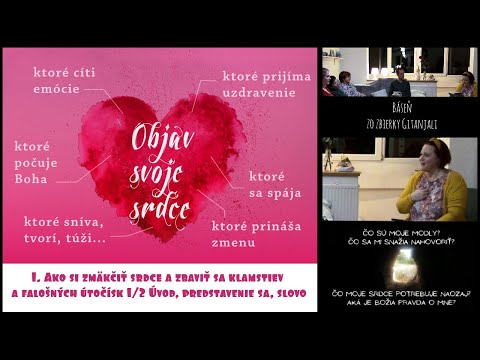 Kurz Objav svoje srdce/2019: 1. 1/2 Ako si zmäkčiť❤️, zbaviť klamstiev, modiel, prejsť Bránou Nádeje