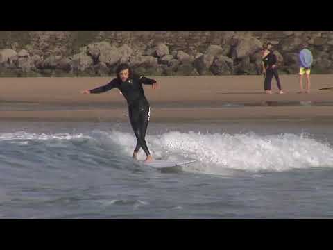 Edouard Delpero Longboard raw cut  Côte des basques Biarritz France