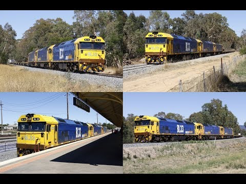 Trackside: BL33, G540 and BL28 on 7901V first SG freight to Merbein- 26/2/18