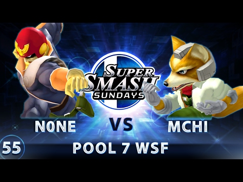 SSS 55 - N0ne (Falcon) vs. Mchi (Fox) - SSBM Pool 7 WSF - Smash Melee