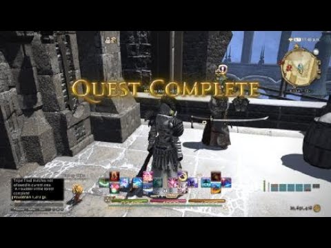 FINAL FANTASY XIV StormBlood - A Fraudster in the Forest Samurai Job quest