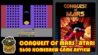 Conquest of Mars - Atari 2600 Homebrew Game Review, Unboxing, and Gameplay