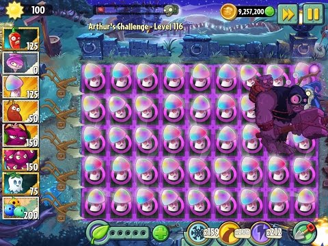 Plants vs Zombies 2 Arthur's Challenge Epic Hack Level 116 - Unleashed the Gargantuar