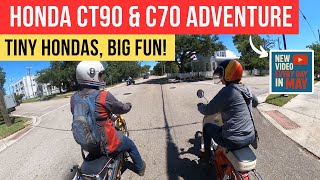 CT90 & C70 Passport Picnic Ride – Vintage Honda Vibes in Bay St. Louis