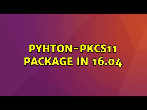 Ubuntu: pyhton-pkcs11 package in 16.04