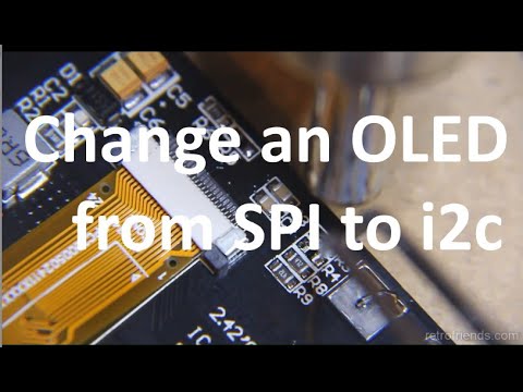 Converting an SPI OLED to i2c 2.42in. DIYmore SSD1309