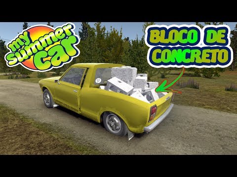 COLOQUEI MUITOS BLOCOS DE CONCRETO NA CARROCERIA DO SATSUTE E ELA ENCOSTOU NO CHÃO - MY SUMMER CAR
