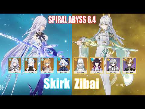C0 Skirk & C0 Zibai | Spiral Abyss 6.4 | Genshin Impact